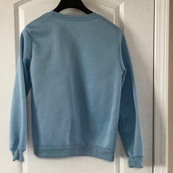 SHEIN Blue Crew Neck Sweater Soft Casual Style -Sz S - Picture 2 of 3